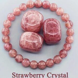 💎4/$20💎Strawberry Crystal Pink Bracelet
